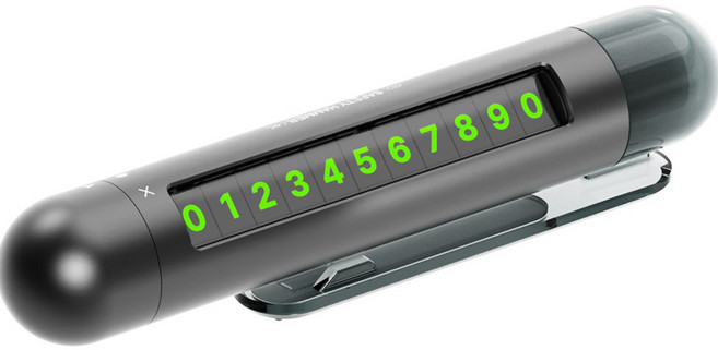 아이엠듀 주차번호판 비상 탈출 키트, 블랙, 1개