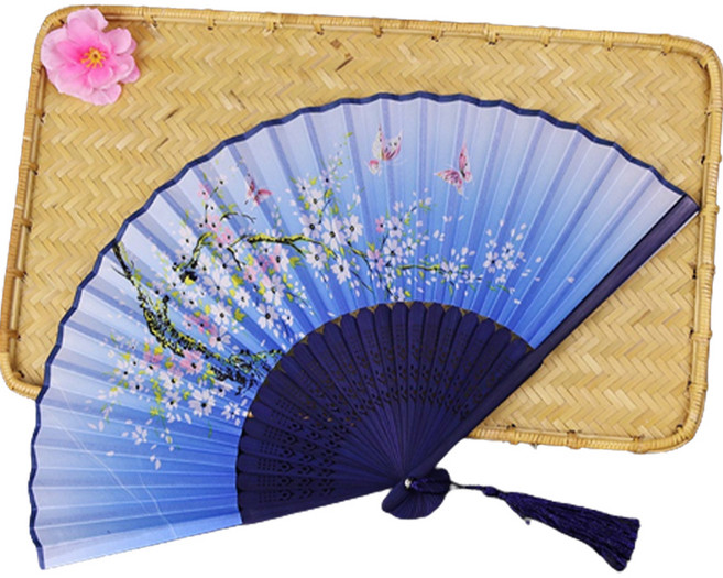 욜로라이프 대나무 실크 부채, 15, 1개