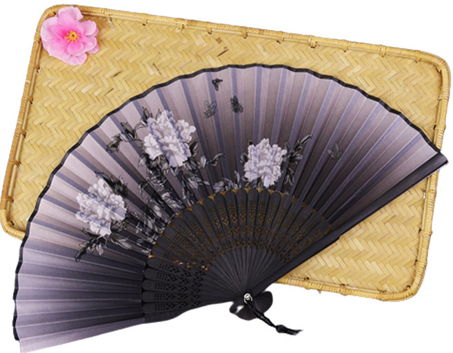 욜로라이프 대나무 실크 부채, 10, 1개