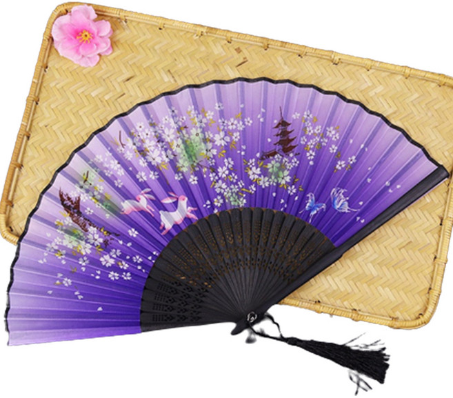 욜로라이프 대나무 실크 부채, 26, 1개