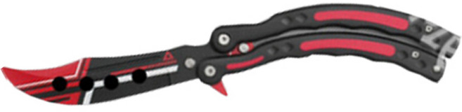 서하의집 초보자용 발리송 나이프, 블랙레드라인, 1개