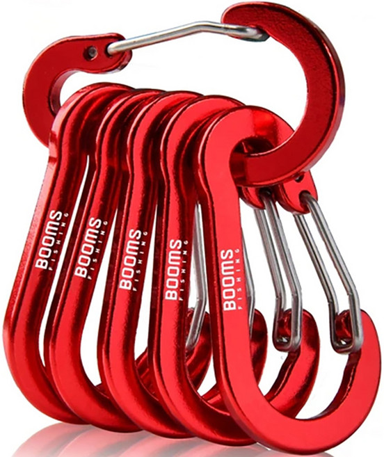 붐스피싱 CC1 카라비너, 레드, 6개