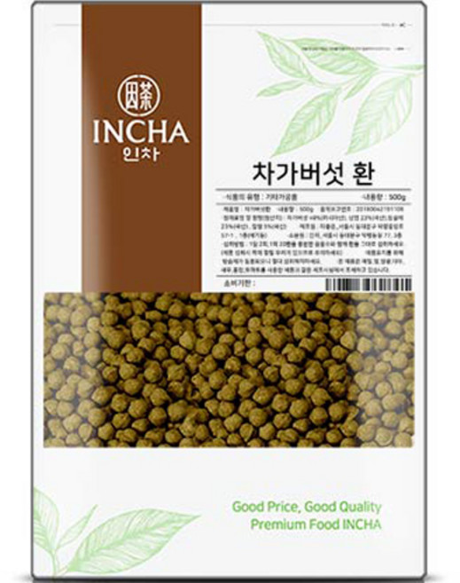 인차 차가버섯 환, 1개, 500g