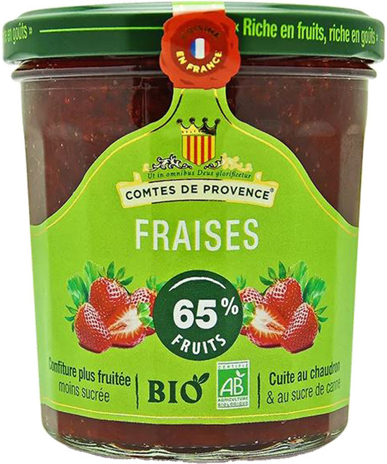꼼드프로방스 유기농 딸기 스프레드 잼, 350g, 1개