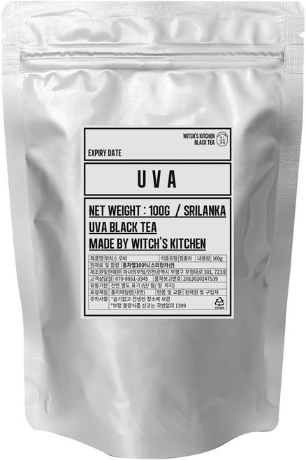 마녀의부엌 우바 밀크티용 홍차, 100g, 1개, 1개입