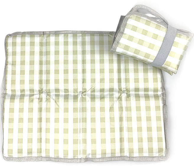 라온투유 휴대용 폴딩 방수 방석 8단 2p, 05 그린