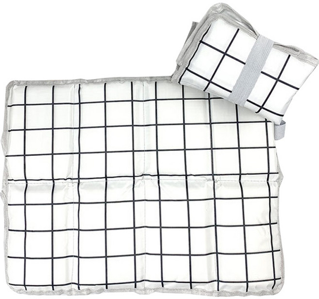 라온투유 휴대용 폴딩 방수 방석 8단 2p, 01 화이트