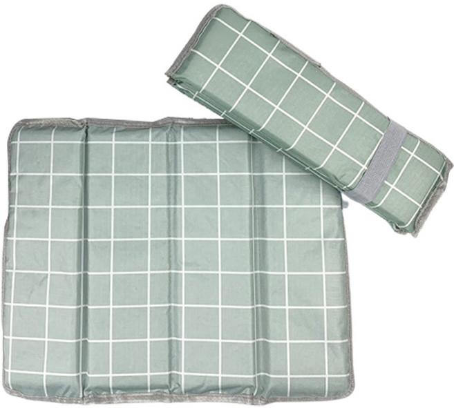 라온투유 휴대용 폴딩 방수 방석 4단 2p, 08 민트