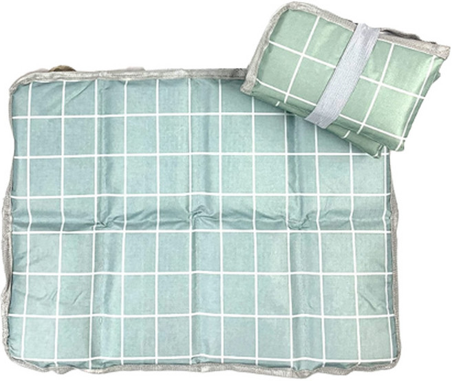 라온투유 휴대용 폴딩 방수 방석 2개, 07민트