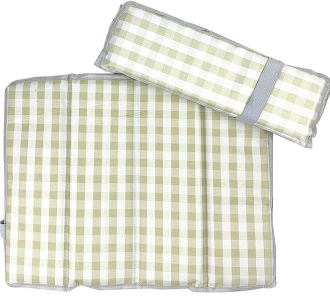 라온투유 휴대용 폴딩 방수 방석 4단 2p, 06 그린