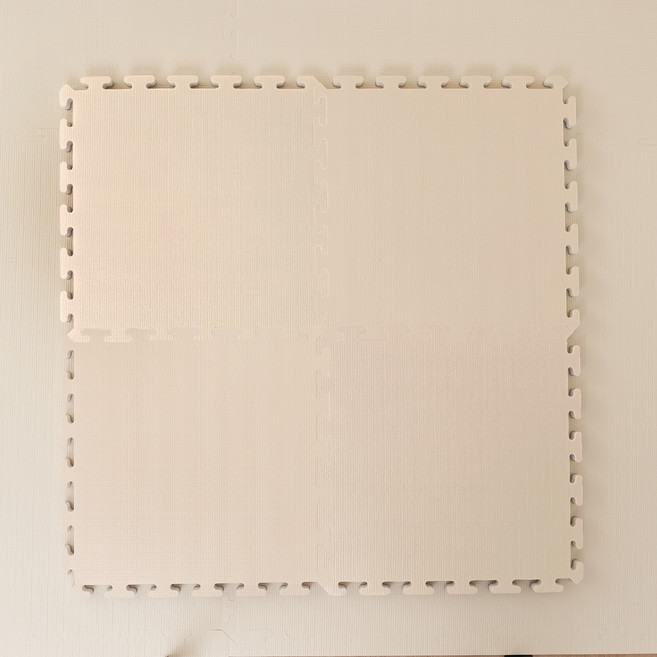 롤베이비 셀프시공 PVC 퍼즐매트, 베이지, 8개