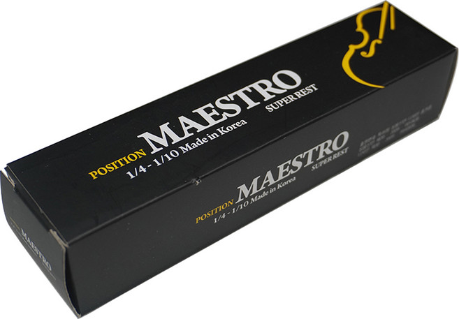 포지션악기 마에스트로 바이올린 어깨받침 1/4~1/10, 블랙, 1개