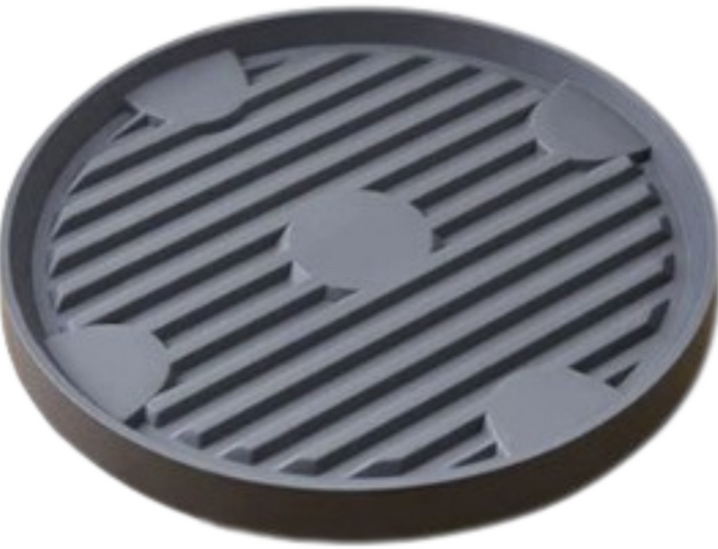 데일리픽 히든 바퀴 화분받침, 다크그레이, 1개