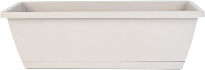 엘쏘 직사각 화분 + 받침 세트, 라이트그레이, 1개