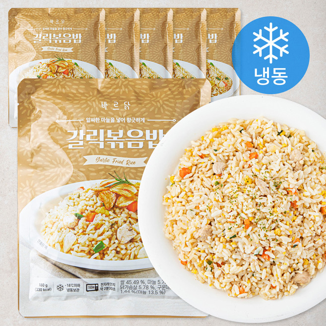 바르닭 갈릭 볶음밥 (냉동), 180g, 6개