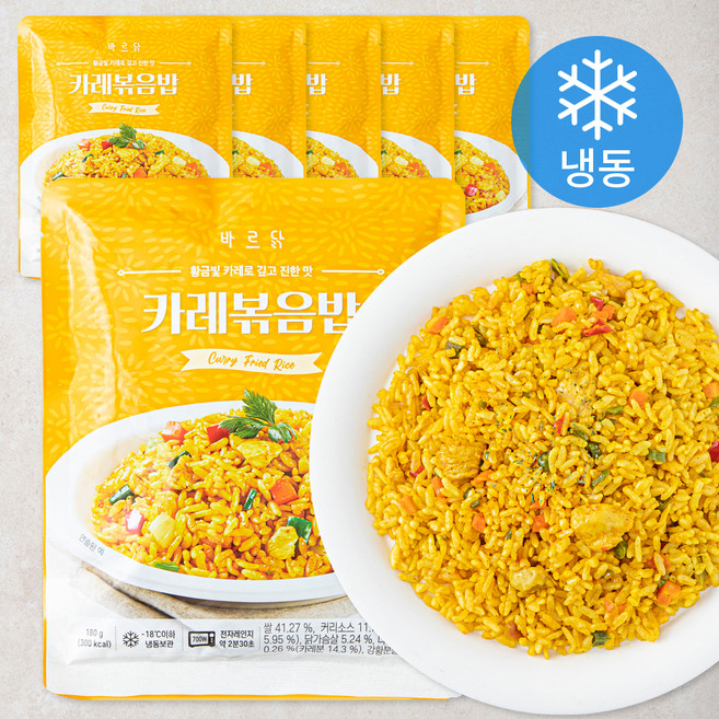 바르닭 카레 볶음밥 (냉동), 180g, 6팩