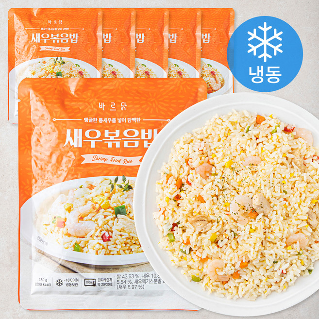 바르닭 새우 볶음밥 (냉동), 180g, 6개