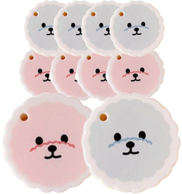 인디케이 비숑 언박싱칼 2종 x 5p 세트, 핑크 + 블루, 1세트