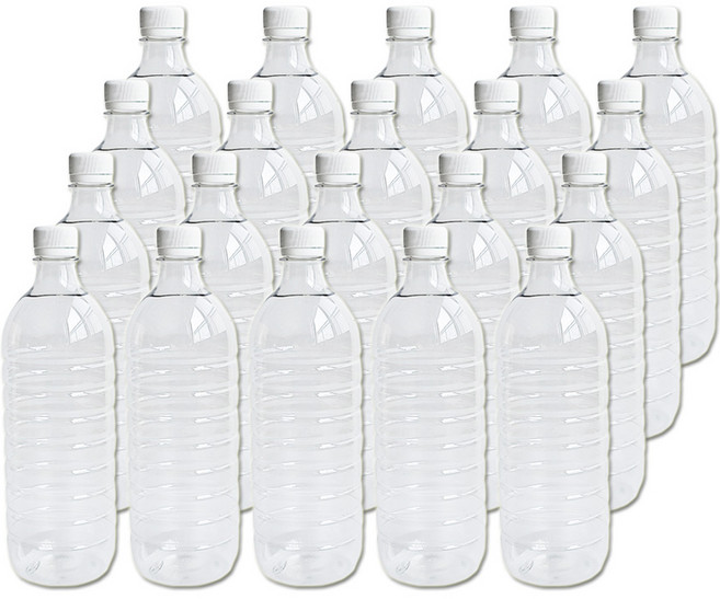 생수병 공병 20p, 투명, 900ml, 20개