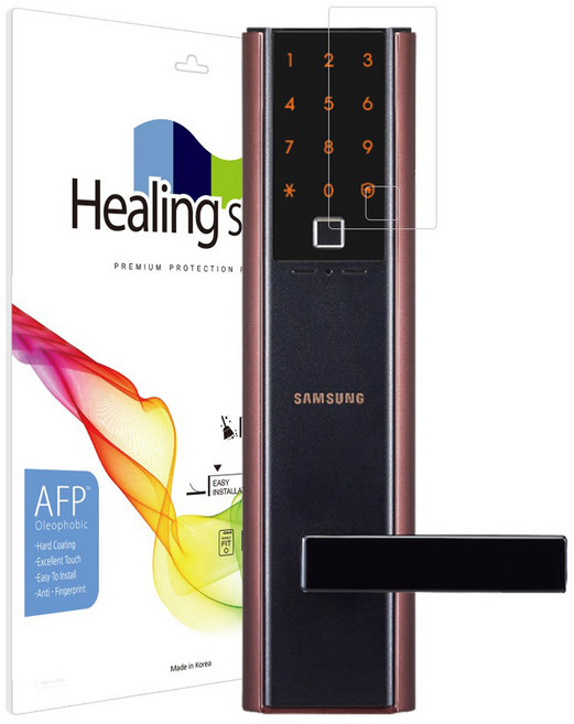힐링쉴드 도어락 올레포빅 액정보호필름 세트, 1세트, 삼성 SHP-DH538