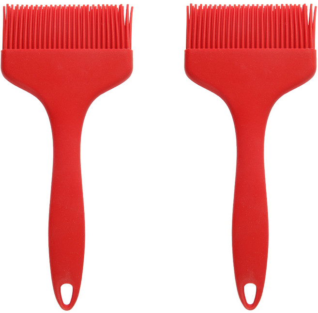 아이메이트 대형 실리콘 브러쉬, 레드, 2개