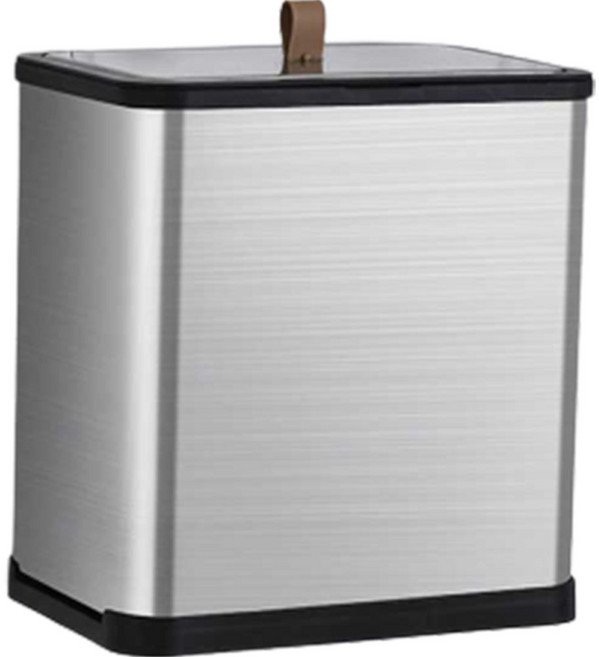 러브트리스 주방용 부착식 스테인레스 휴지통 소형, 실버, 1개