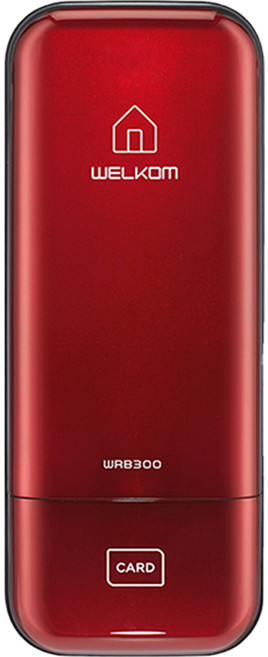 솔리티 웰콤 스마트 보조키 손잡이 없음 도어락 보조키 손잡이 없음 도어락 WRB300, WRB300(레드), 방문설치