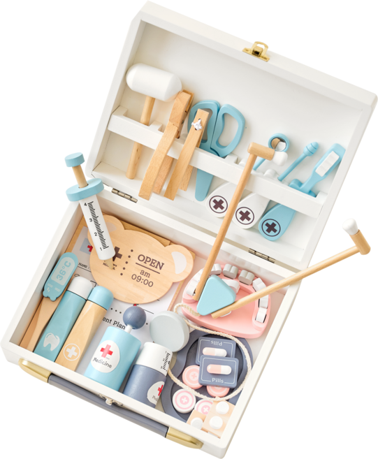 야야 우든 병원놀이, 혼합색상, 1개