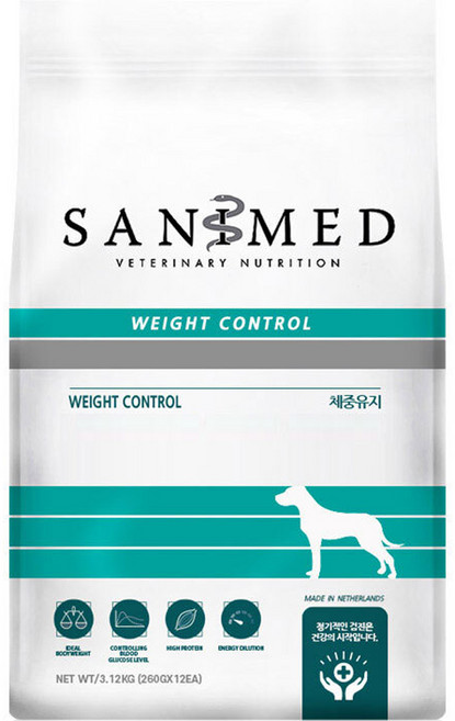 세니메드 강아지 처방식사료, 다이어트(체중유지), 3.12kg, 1개
