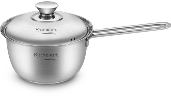 키친아트 인덕션 베니 올스텐 편수냄비, 18cm, 혼합색상, 1개