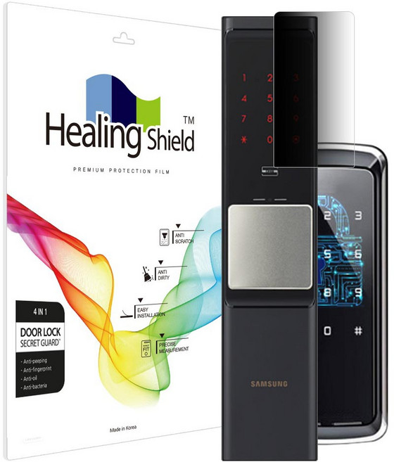 힐링쉴드 도어락 사생활 정보 보안기필름, SHP-DR700, 1개
