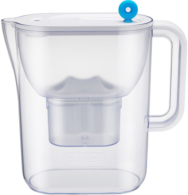 퓨리얼 온리퓨어 휴대용 미니 정수기 도넛 2.4L PPJ-240 + 필터 세트