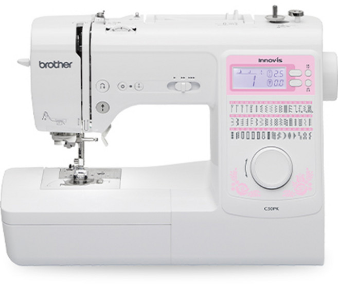 브라더 가정용 홈 재봉틀, 화이트핑크, C50PK