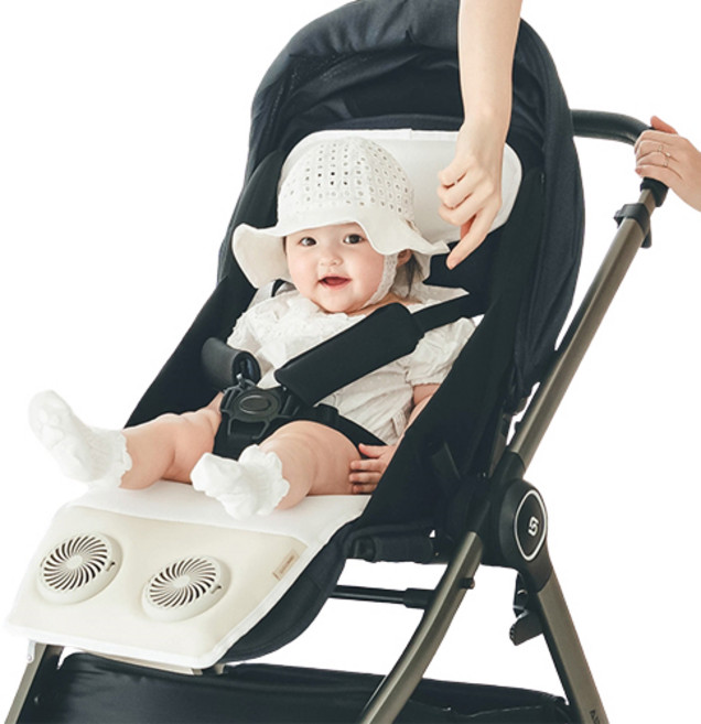 꿈비 듀얼팬 쿨시트 1.0 + 젤 아이스 팩 2p 세트, 아이보리, 1개