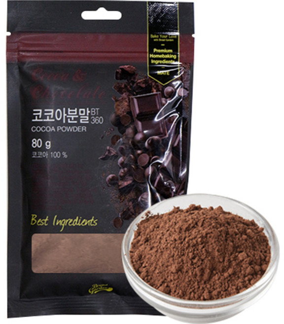 브레드가든 템퍼링이 되어있는 코코아파우더, 1개입, 1개, 80g