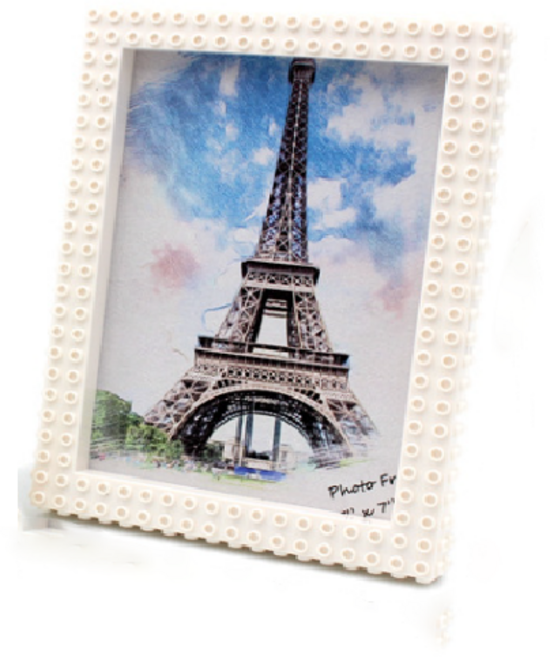 노르노르 블록 사진 액자, 흰색, 1개