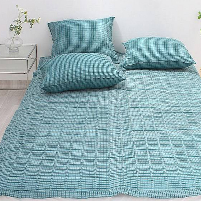 슈에뜨룸 가비 프리미엄 여름 인견 미끄럼방지 침대패드, 그린