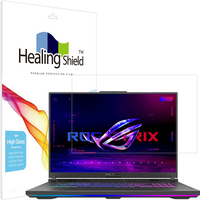 힐링쉴드 올레포빅 Light 노트북 액정보호필름 세트, 1세트