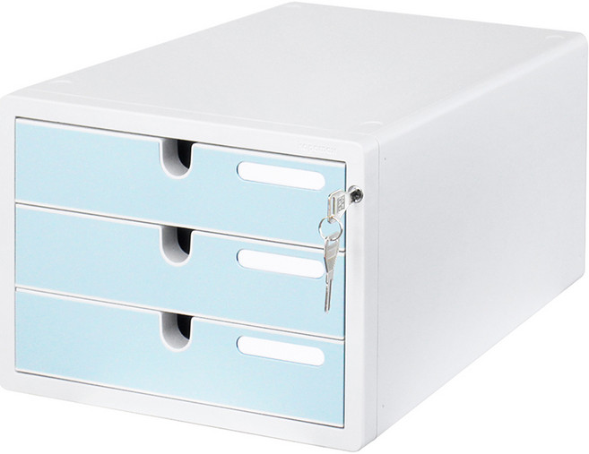 카파맥스 칼라 서류함, 민트, 1개, 3단