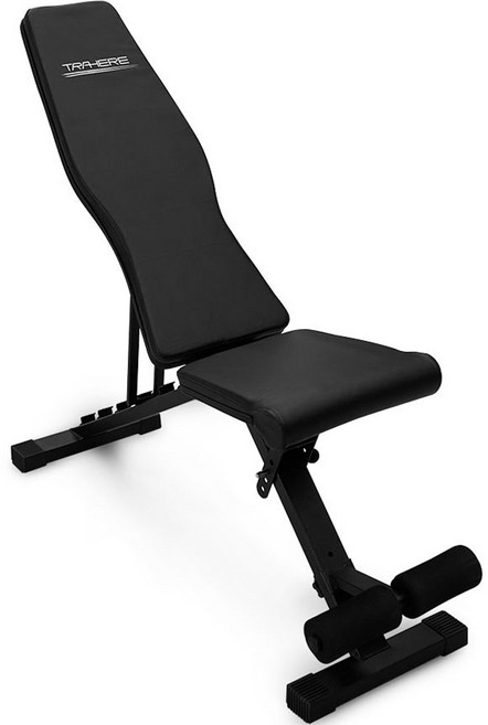 트라히어 IB200 인클라인 각도조절 프레스 운동 벤치, 블랙