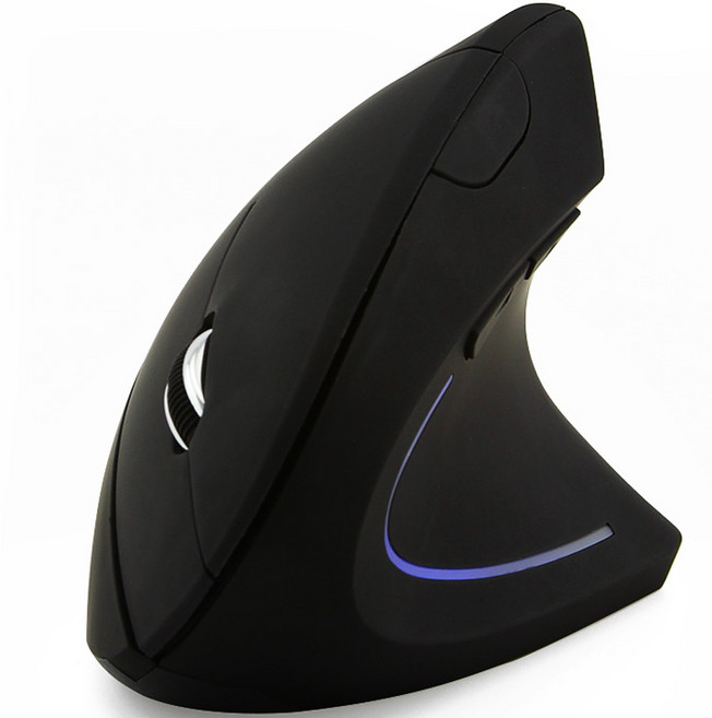 넥스원 인체공학 버티컬 무선 마우스, JSY-5, 블랙