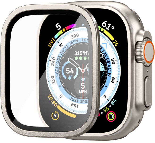 슈피겐 베젤링 강화유리 글라스 tR 슬림 프로 액정 보호 필름 AGL06161, 티타늄, 1개