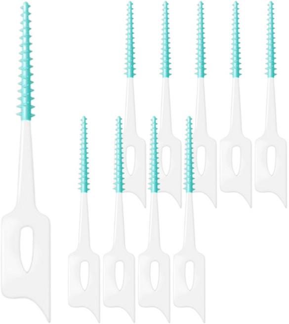 르메이스 치아 브러쉬 치간 칫솔 케이스 민트, 10개입, 1개