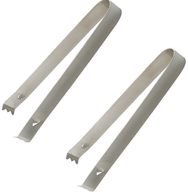 키친초이스 벨르디자인 스테인레스 얼음 집게 S, 실버, 2개