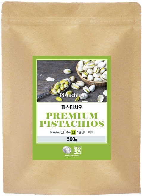 로얄푸드 생 피스타치오, 500g, 1개
