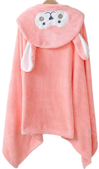 조이멀티 파스텔 양 유아 목욕타올, 핑크, 1개
