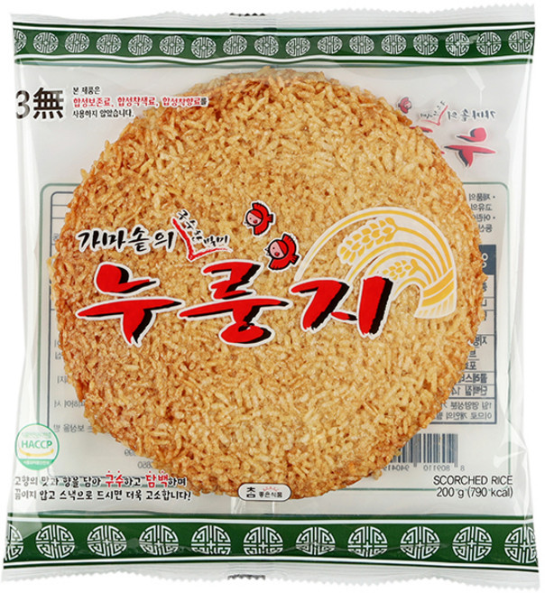 참좋은식품 가마솥의 구수한 별미 누룽지, 200g, 1개