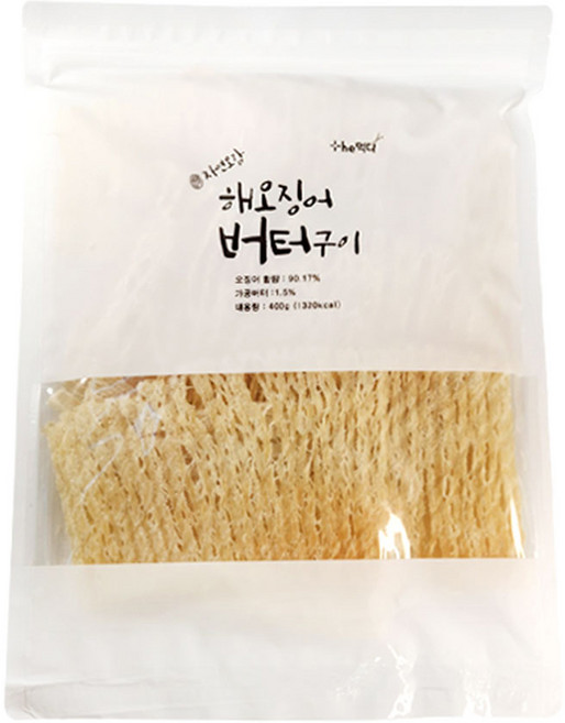 더먹다 자연오감 해오징어 버터구이, 400g, 1개