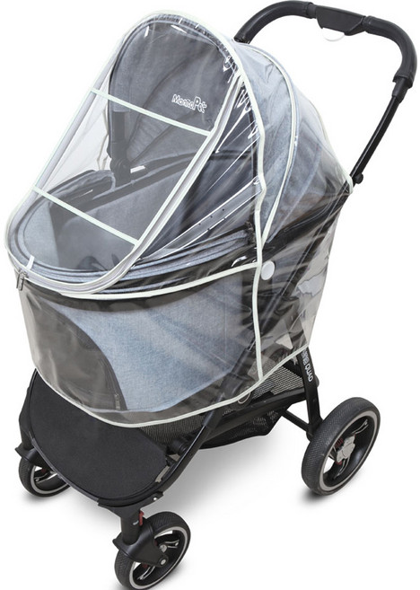 마니또펫 반려동물 유모차 레인커버 투명, TypeA, 1개