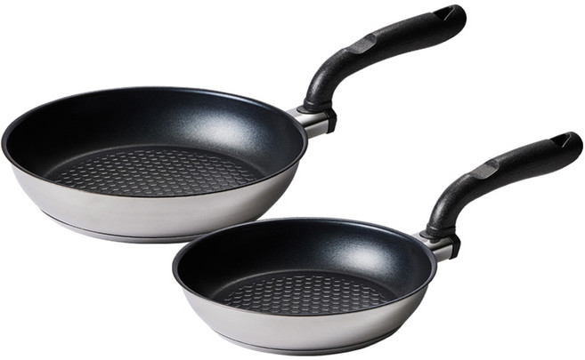 알텐바흐 하이퍼 엑시스 바닥 5중 스텐 프라이팬 2종 세트, 혼합색상, 22F+26F, 1개